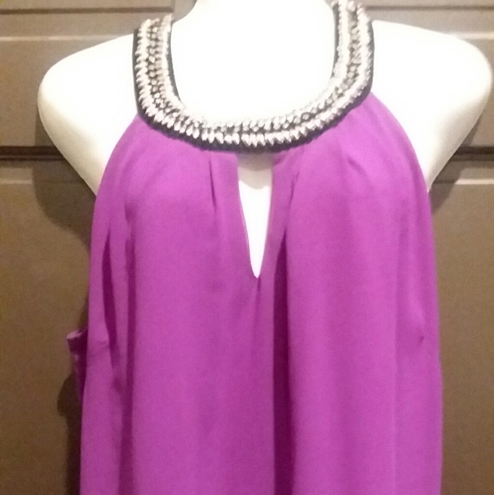 City Chic bead neck halter top